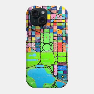 Map of Washington DC Phone Case