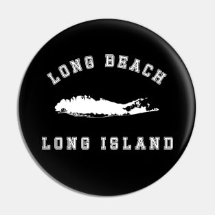 Long Beach Long Island (Dark Colors) Pin
