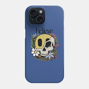 Floral Skull Graphic 3 Phone Case