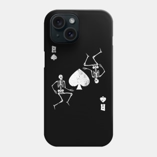 Skeletons Ace Of Spades Card Game Gothic Vintage Phone Case