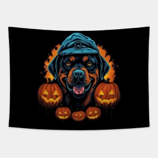 Rottweiler Halloween Tapestry