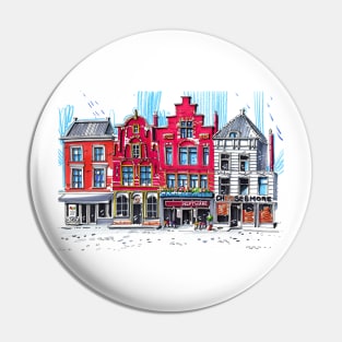 Urban sketch | Delft | Holland Pin