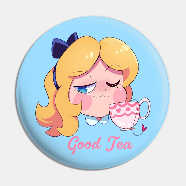 Good Tea Pin by princessmisery