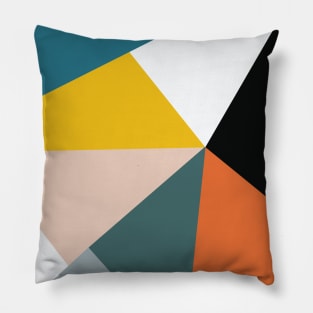 Geometric abstract triangles Pillow