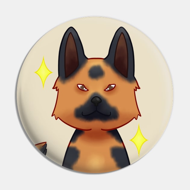 German Shepherd Pin by LemonFur