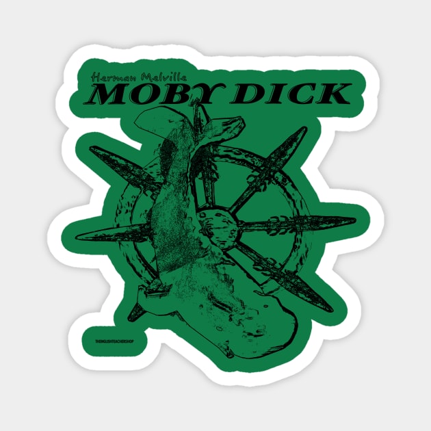 Moby Dick Wheel Magnet by KayeDreamsART