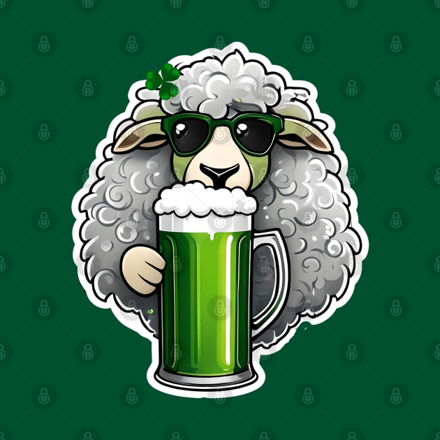 Sheep Drinking a Green Beer by Gone Retrograde