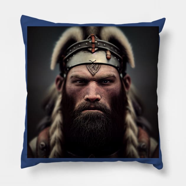 Viking Raider Pillow by Grassroots Green