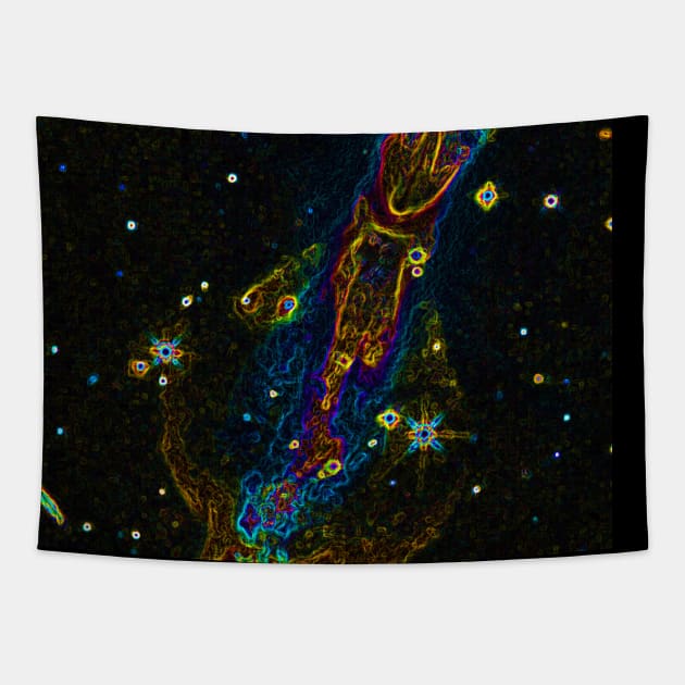 Black Panther Art - Glowing Edges 220 Tapestry by The Black Panther