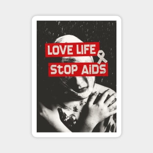 Love Life Stop AIDS Magnet