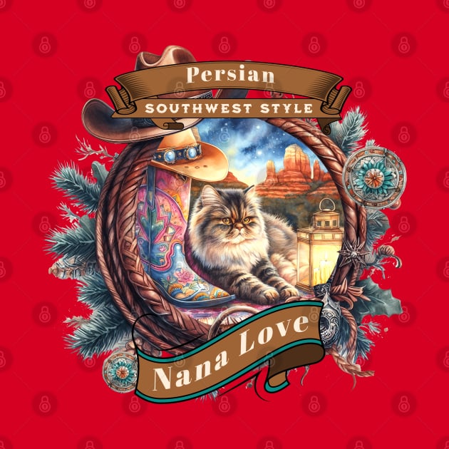 Southwest Sedona Country Cat Nana Love 4DP by catsloveart