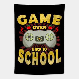 Funny Game Over Teacher Back To School Tapestry