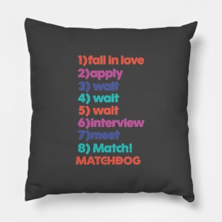 MatchDog Adoption Process Steps Pillow