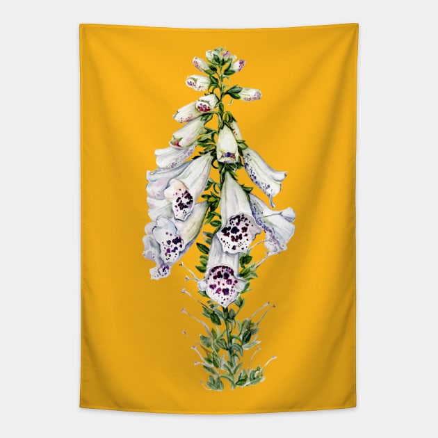 Foxglove Flower Tapestry by Goosi