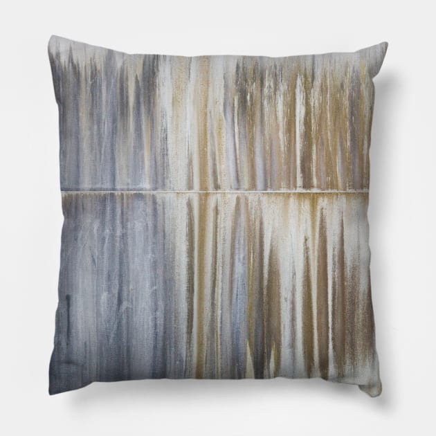 Stained Wall like a painting on a canvas. Pillow by textural