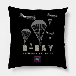 UK Paratroopers D-Day WWII Normandy 6nd Airborne Pillow