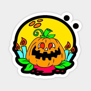 Halloween pictures on t-shirt for kids pumpkin Magnet