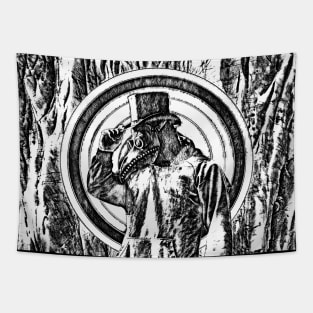 Plague doctor pencil Tapestry