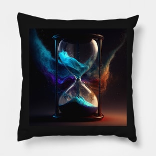 Universe in an hour glass Pillow