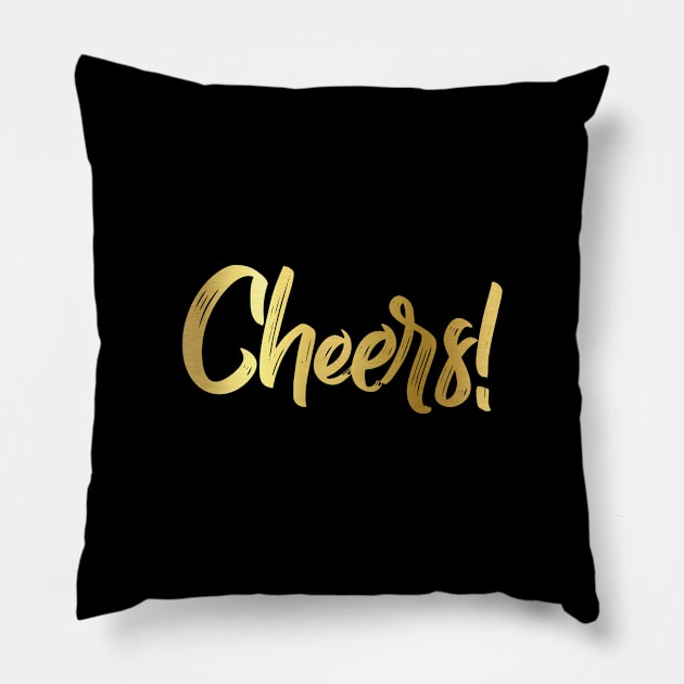 Cheers merch Pillow by Sarah Creations