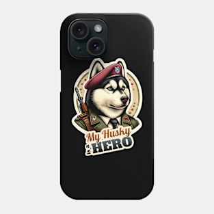 Husky soldier Phone Case