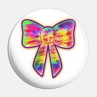 psychedelic bow Pin