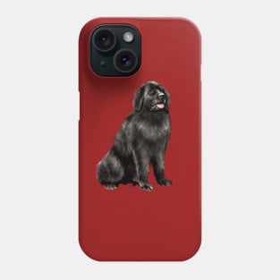 NewNewfoundland Dog (black) - Just the Dog Phone Case