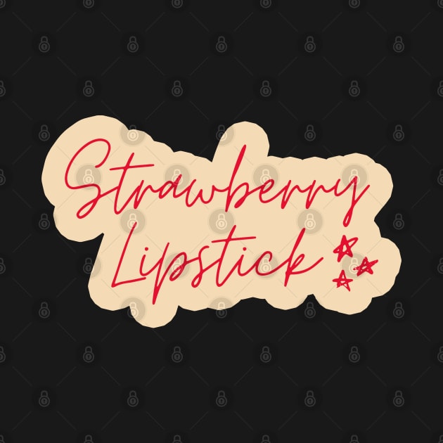 strawberry lipstick by applebubble