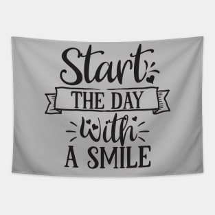 Start The Day With A Smile Tapestry