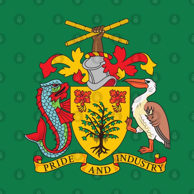 Coat of arms of Barbados and National Emblems by Webdango
