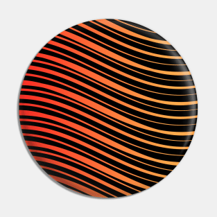 Stripes pattern - red Pin