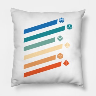 Vintage DnD Dice Lovers Pillow