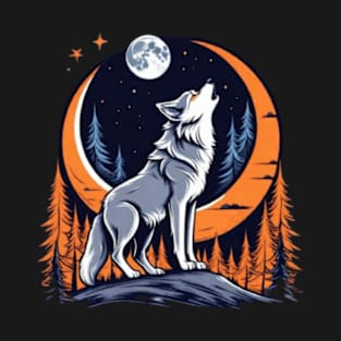 Wolf howling T-Shirt