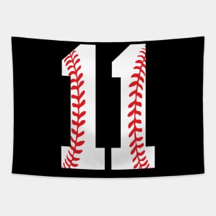 Eleventh Birthday 11th BASEBALL gift Number 11 Born in 2009 Tapestry