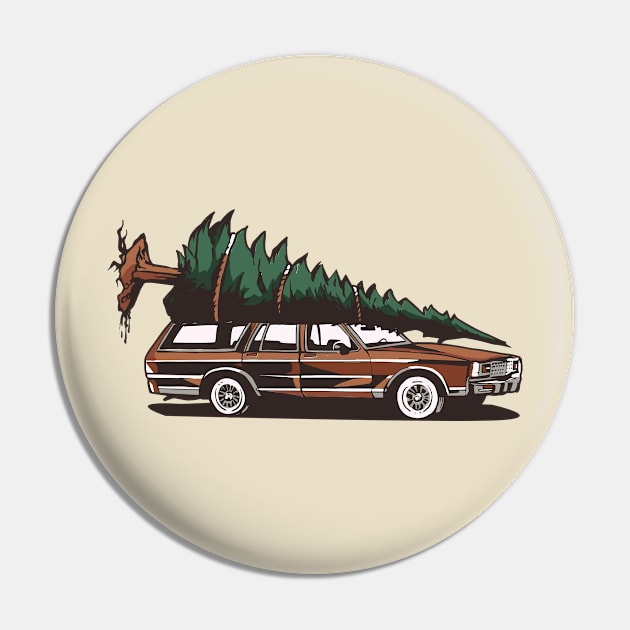 The Griswold Family Christmas Tree // Funny Christmas Graphic Pin by SLAG_Creative