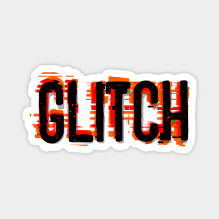 Glitch-text Magnet