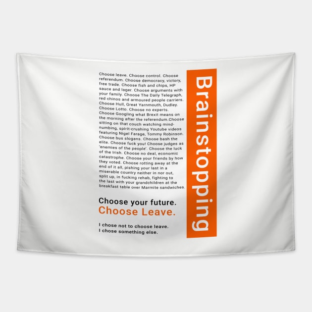 Brainstopping: I chose not to choose leave Tapestry by BenCowanArt