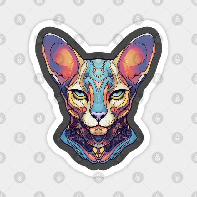 Sphynx cat Magnet by RosaliArt