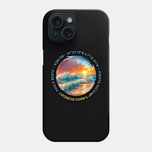 Pools Beach, Rincón, Puerto Rico Phone Case