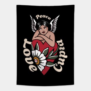 Cute Cupid Vintage Angel Tapestry