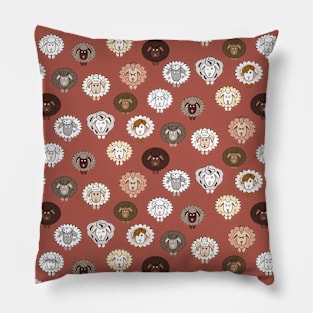 Counting Sheep pattern Pillow