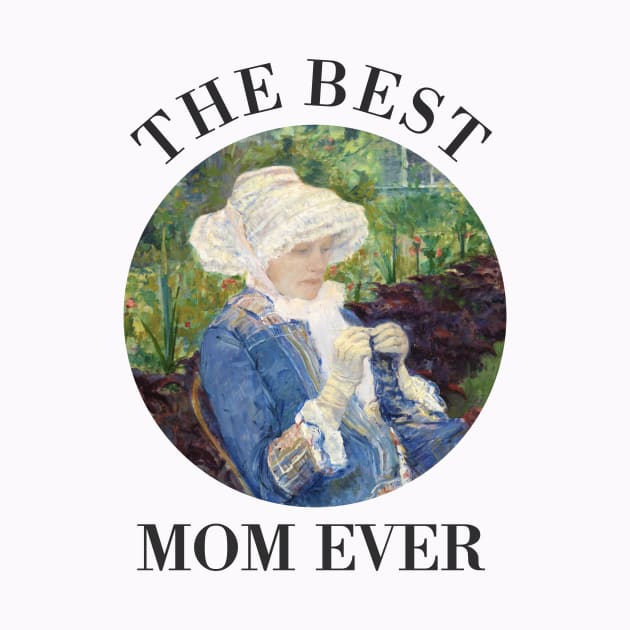 THE BEST KNITTING MOM EVER FINE ART VINTAGE STYLE MOTHER OLD TIMES by the619hub