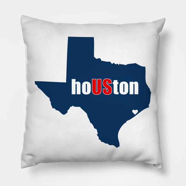 HoUSton Hurrican Harvey Relief Pillow by greenoriginals