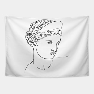 Aphrodite Greek Goddess Statue Tapestry