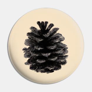 Black Pinecone Pin