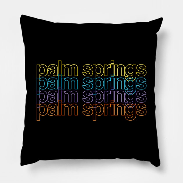 Palm Springs Pillow by sunima