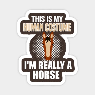 Horse costume T shirt Tee for Men, Women, Teens and Kids Magnet