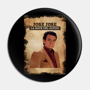 Vintage Old Paper 80s Style Jose Jose Pin