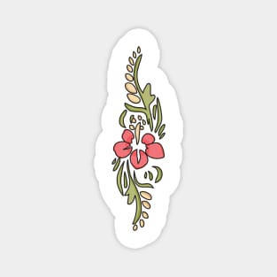 Aesthetic Floral Magnet