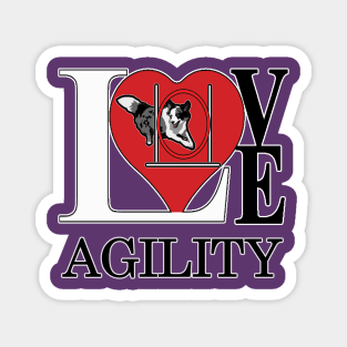 Dog Agility with a Border Collie - Love Agility Magnet